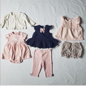 Baby girl 6 months outfit bundle -6 outfits